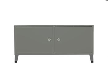 Cómoda de acero gris