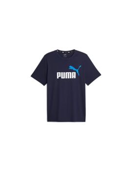 Camiseta Puma Ess+ 2 Col Logo Navy Hombre