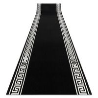 alfombra de pasillo bcf morad grek griego negro 90 cm 90x390 cm