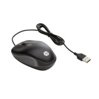 raton hp con cable usb tipo a 1000 dpi compacto ambidiestro negro