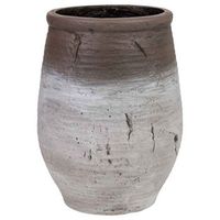 macetero de fibra de vidrio blanco 375x375x505cm