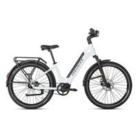 bicicleta electrica urbana inteligente jobobike luxe motor silencioso de 250 w 36 v 15 ah appblanco