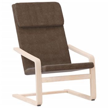 Sillón De Relax | Sillón De Salón | Silla Relax De Tela Marrón Oscuro