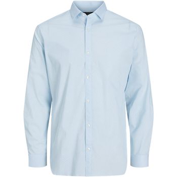 Jack & Jones Camisa manga larga 12251125 JPRBLABLACKPOOL STRETCH SHIRT LS SS24 SN WHITE para hombre