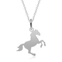 cadena caballo de plata 925