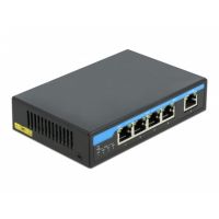 conmutador ethernet gigabit delock 4 puertos poe  1 rj45