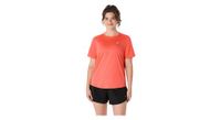 maillot de manga corta para mujer asics core run coral