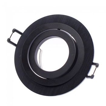 Foco empotrable classic redondo negro