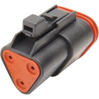 conector de cable electrico carcasa deutsch 3 pines macho negro
