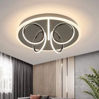nettlife lampara de techo led luz de salon blanco calido 41w 3000k 43 x 125 cm lampara moderna para dormitorio habitacion de los ninos  pasillo