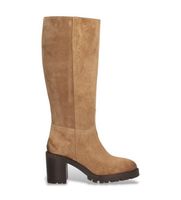 alpe para mujer 521811 botas de piel valley marron 39 5 a 8cm cremallera casual