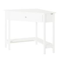 mesa de escritorio con un cajon madera blanco