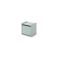 vipack kiddy mesa de noche infantil madera lacada 1 puerta l 40cm verde menta