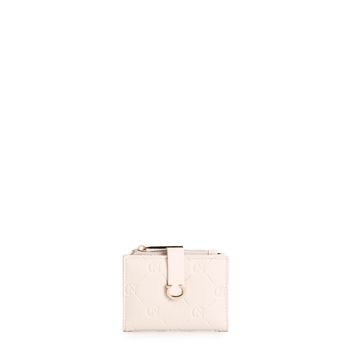 cartera con monograma en relieve powder