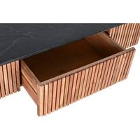 mesa centro acacia marmol 115x65x45 negro