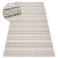 alfombra jersey 19233 beige - lineas estructural lazo boho 80x150 cm