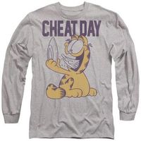 garfield camiseta manga larga cheat day para mujer
