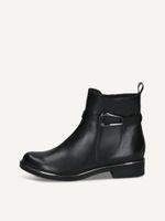 caprice bootie black made of leather with block heel size 40
