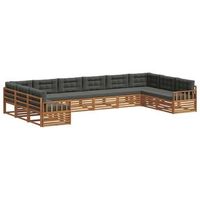 juegos de sofas 5 uds natural y antracita vidaxl