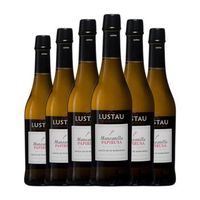 lustau vino generoso papirusa manzanilla-sanlucar media botella 37 cl 15 vol pack de 6 unidades