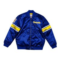chaqueta denver nuggets mitchell and ness heavyweight satin jacket