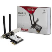 tarjeta de red inter-tech dmg-31 pci express 300 mbits wi-fi 4 24 ghz