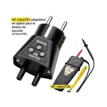 Adaptador De Probador De Enchufe Multimetrix 2p + E Con Eclipses
