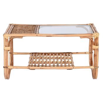 Mesa Centro Ratan Bambu 76x46x40 Natural