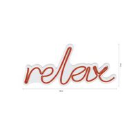 iluminacion led decorativa de plastico relax rojo 38x15x2 cm