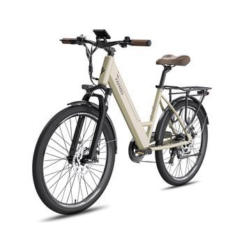 Bicicleta Eléctrica Fafrees F26 Pro - Motor 250w Batería 36v15ah 26x1.75 Pulgadas Ruedas Frenos De Disco Mecánicos - Dorado