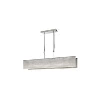 lampara lineal 4 luces gris de acero inoxidable