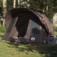tienda de pesca - tienda de campana para 5 personas - poliester - marron 320x292x178cm