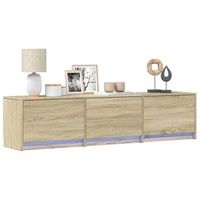 mueble de tv  mueble de salon  gabinete de tv sonoma 165 x 34 x 40 cm madera de ingenieria
