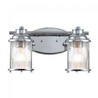 aplique de pared para banos ashland bay 2 luces