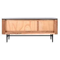 mueble tv acacia marmol 145x45x60 negro