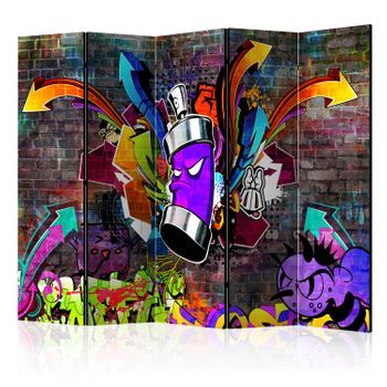 Biombo - Graffiti: Colourful Attack Ii (225x172 Cm)