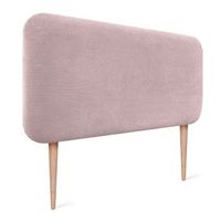 dhome cabecero tapizado en pana con patas redondeado para pared acusticos cabeceros absorbentes cabezal cama dormitorio rosa palo 80cm