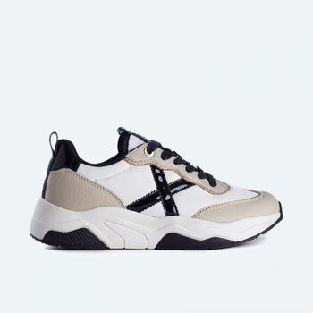 Munich Zapatillas 8770105 WAVE 105-WHITE BLACK para mujer