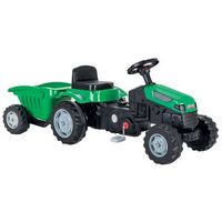 correpasillos con pedales tractor con remolque y pedales verde