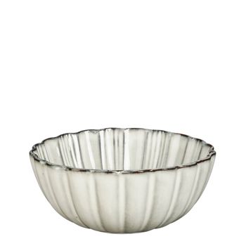 Bol corfu gris  h9xb17xl17cm