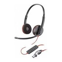 auriculares con cable hp poly blackwire c3220 biaural usb-ca