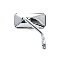 espejo retrovisor bobber corto cromado derecho