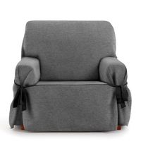 funda de sofa con lazos valeria 6 cubresofa antracita 1 plaza