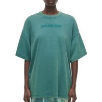 vila camiseta rouge edit para mujer