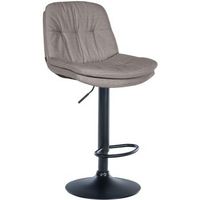 taburete de tela laurel gris 54x46x92 cm clp