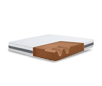 The white stone colchón 145x195 cm en espuma antibacteriana| altura 25 cm | funda 3d air hipoalergénica | colchón ortopédico 7 zonas termosensible