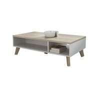 mesa de cafe charlotte g101 aglomerado laminado angular 35x60x110cm
