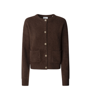 Pepe Jeans para mujer. PL7000030 Cárdigan Cecil marrón (XL), Casual, Acrílico
