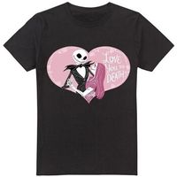 nightmare before christmas camiseta love you to death para hombre