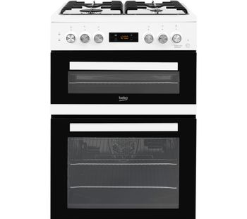 BEKO KDDF653W 60 cm Dual Fuel Cooker - White, White